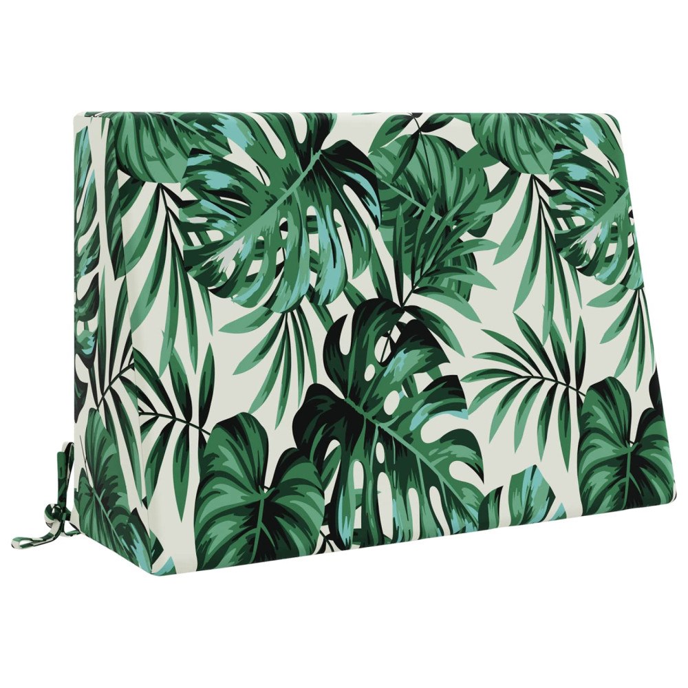vidaXL Ryggkudde SOEST 100% Polyester Bladmönster 60 x 20 x 40 cm