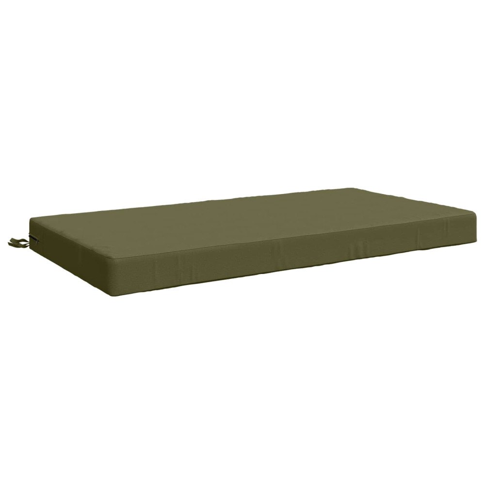 vidaXL Sittkudde SOEST 100% Polyester Olivgrön 120 x 80 x 10 cm