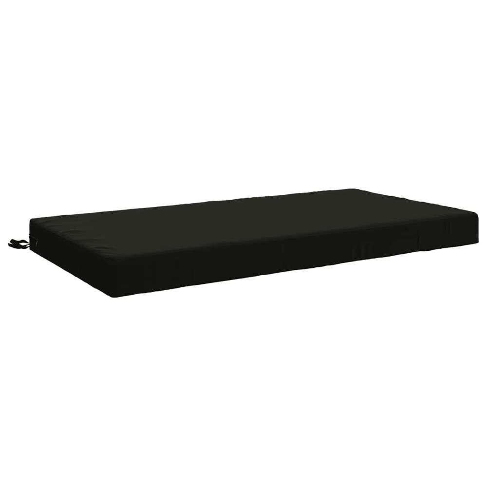 vidaXL Sittkudde SOEST 100% Polyester Svart 120 x 80 x 10 cm