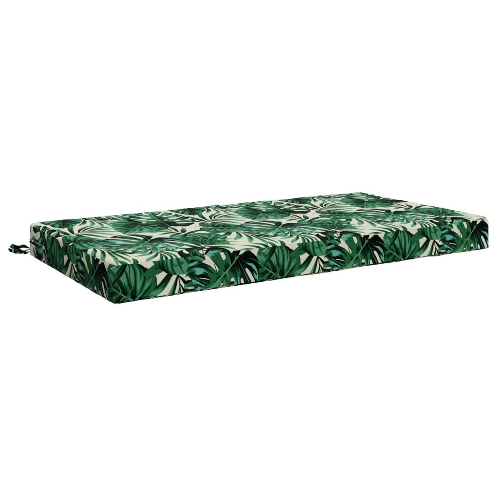vidaXL Sittkudde SOEST 100% Polyester Bladmönster 120 x 80 x 10 cm