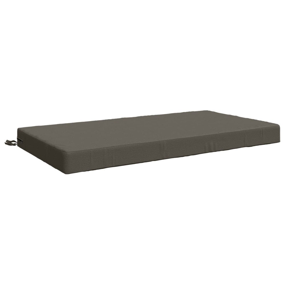 vidaXL Sittkudde SOEST 100% Polyester Grå 120 x 60 x 10 cm