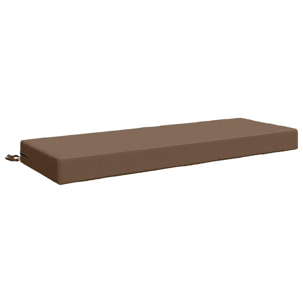 vidaXL Sittkudde SOEST 100% Polyester Taupe 120 x 40 x 10 cm
