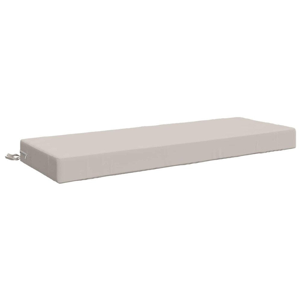vidaXL Sittkudde SOEST 100% Polyester Vit 120 x 40 x 10 cm