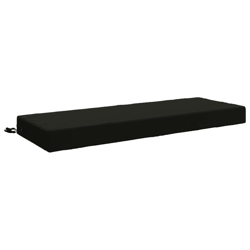 vidaXL Sittkudde SOEST 100% Polyester Svart 120 x 40 x 10 cm