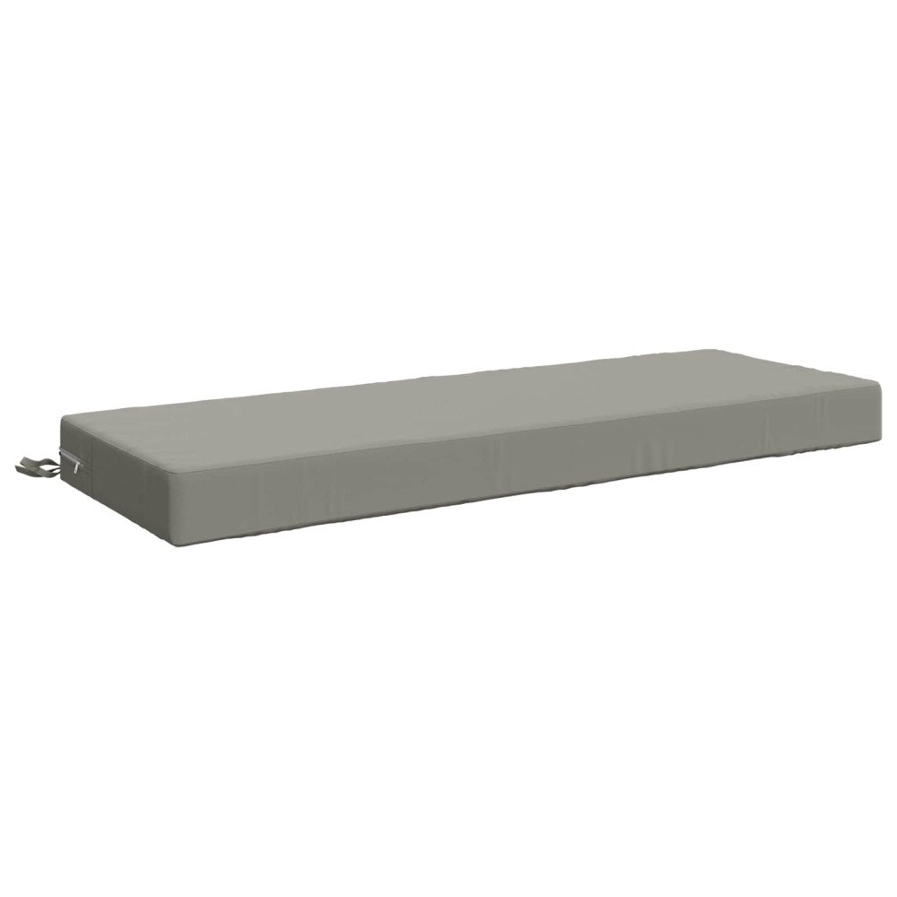 vidaXL Sittkudde SOEST 100% Polyester Grå 120 x 40 x 10 cm