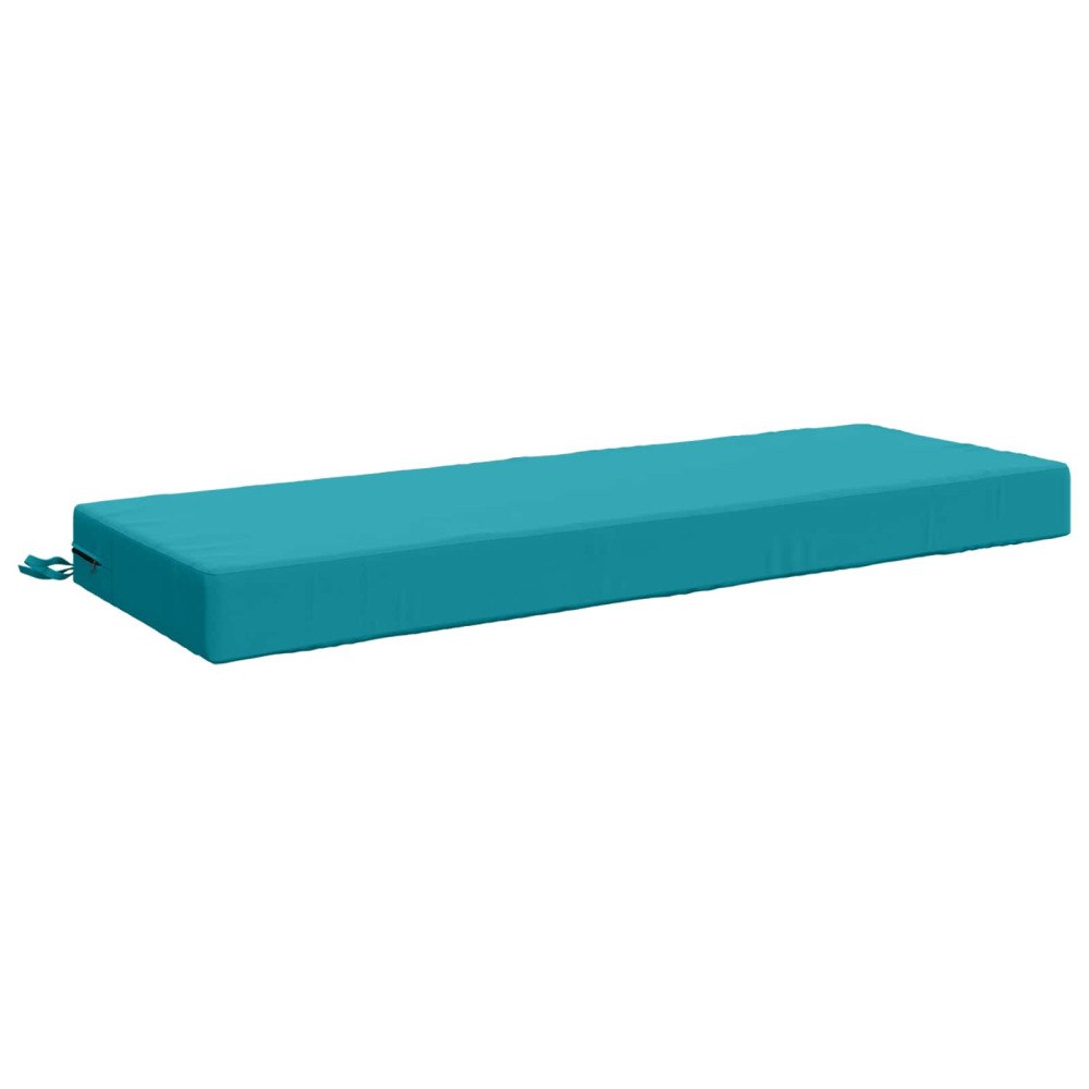 vidaXL Sittkudde SOEST 100% Polyester Turkos 120 x 40 x 10 cm