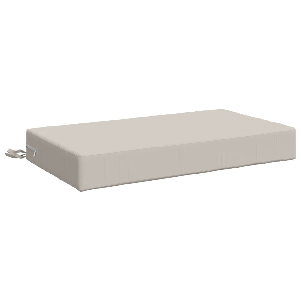 vidaXL Sittkudde SOEST 100% Polyester Vit 70 x 40 x 10 cm