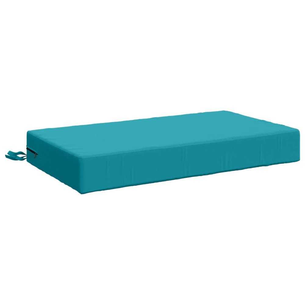 vidaXL Sittkudde SOEST 100% Polyester Turkos 70 x 40 x 10 cm