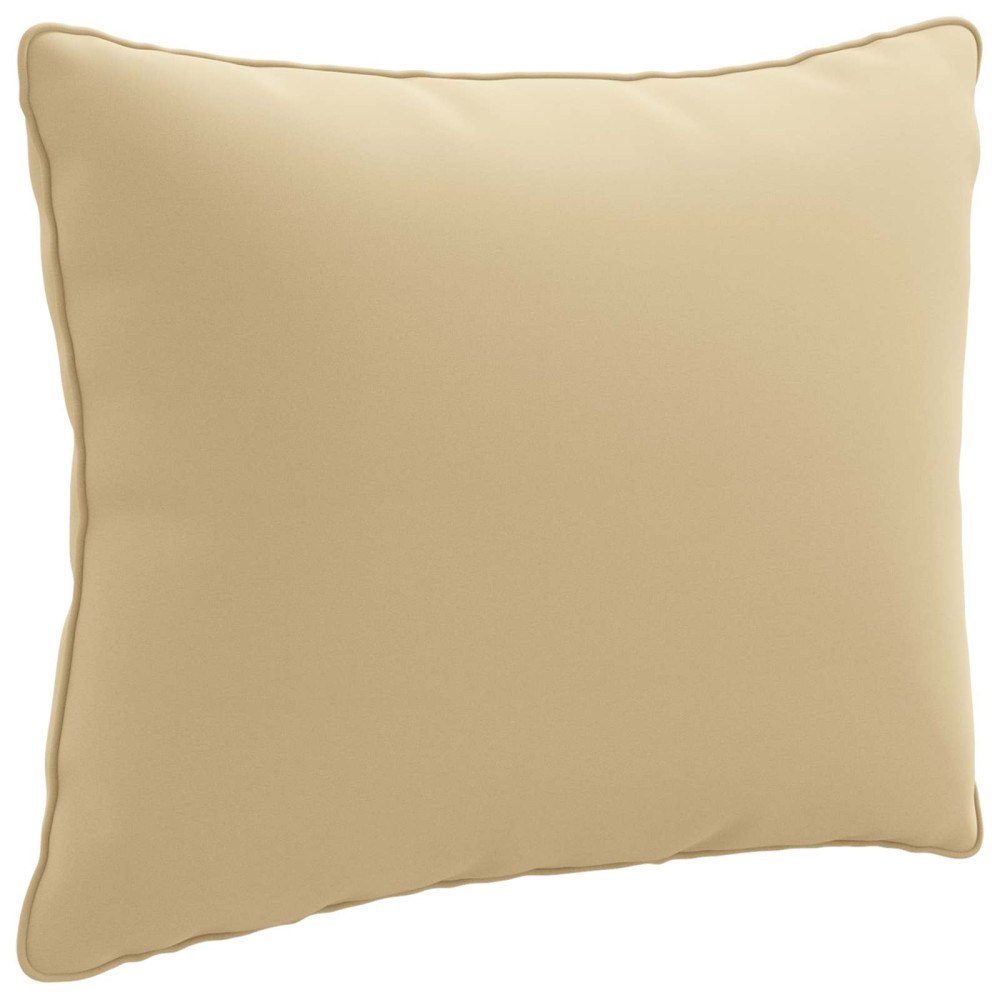 vidaXL 1-delad ryggkudde PUTTEN 100% Polyester Beige 50 x 40 x 15 cm