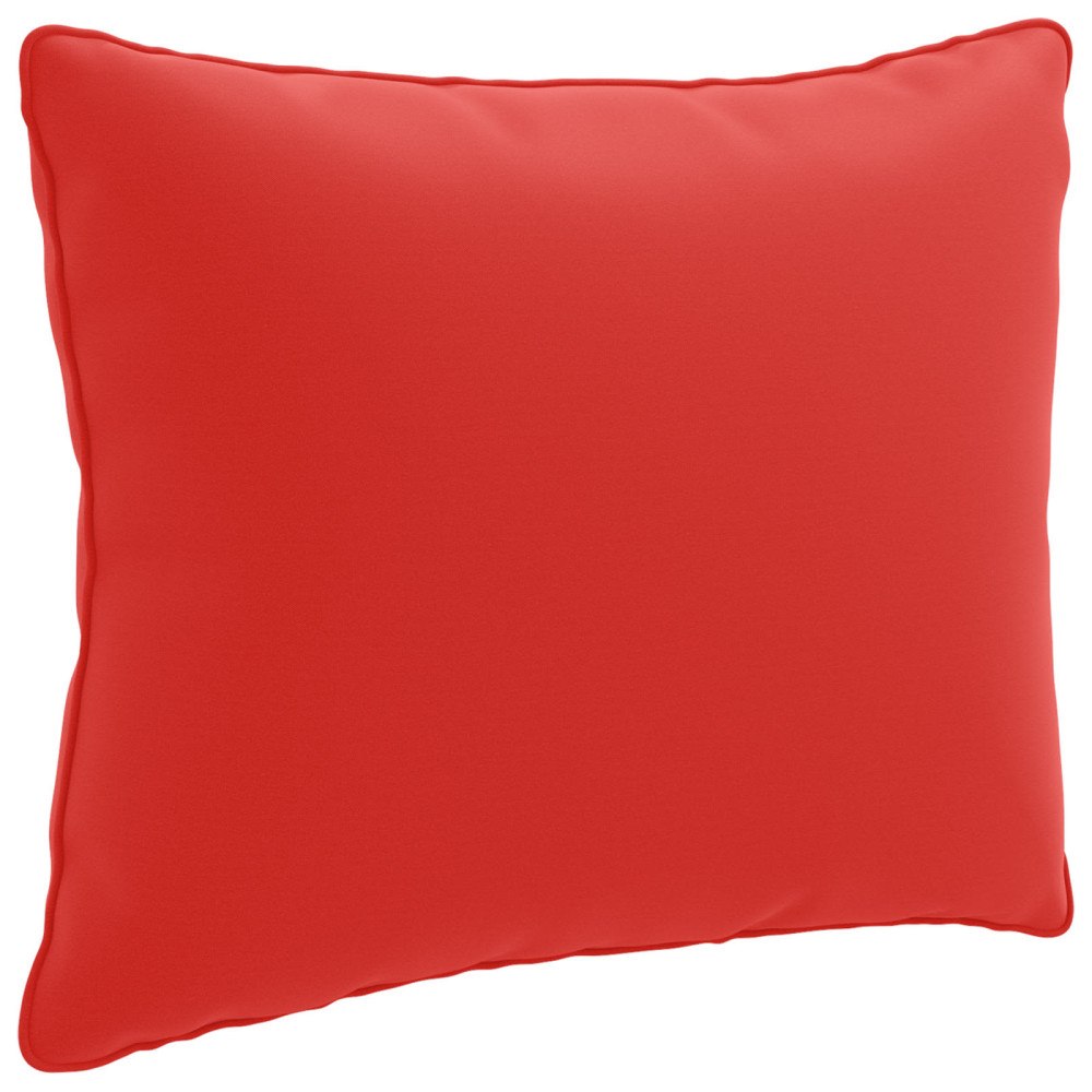 vidaXL 1-delad ryggkudde PUTTEN 100% Polyester Röd 50 x 40 x 15 cm