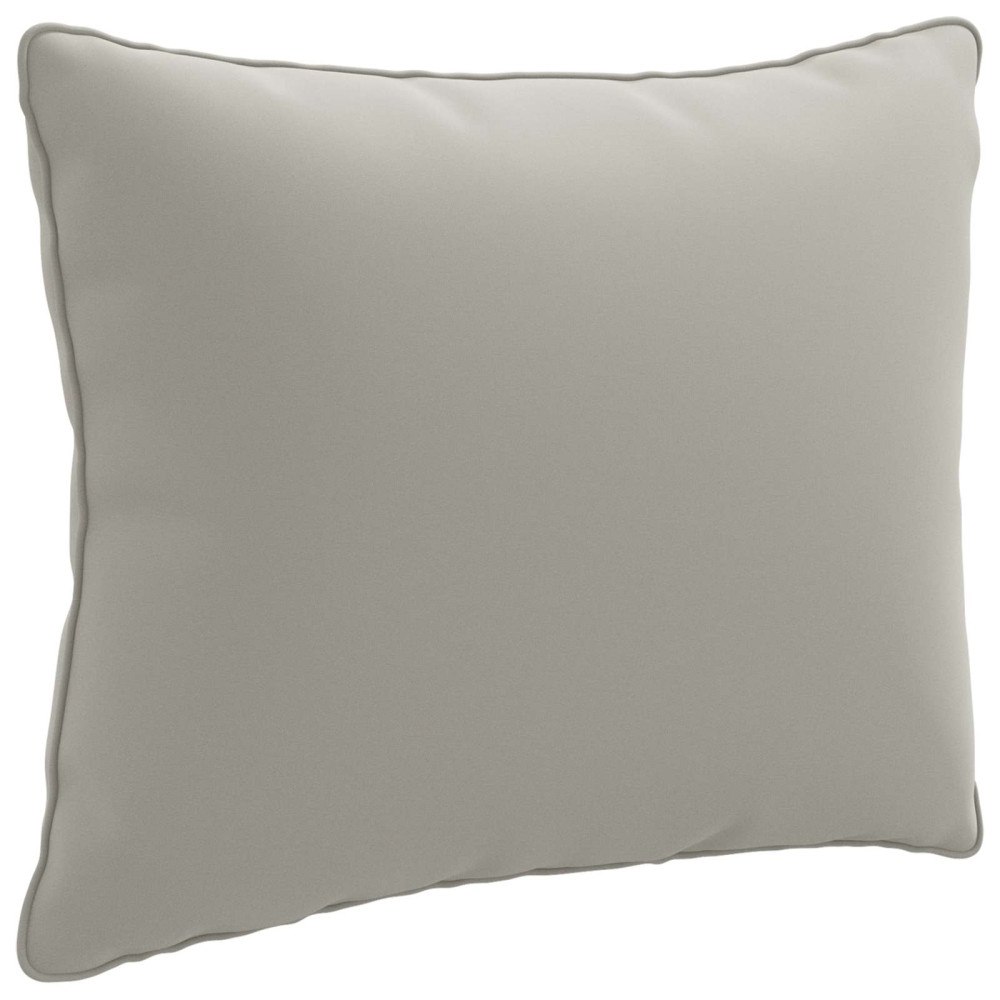 vidaXL 1-delad ryggkudde PUTTEN 100% Polyester Grå 60 x 40 x 15 cm