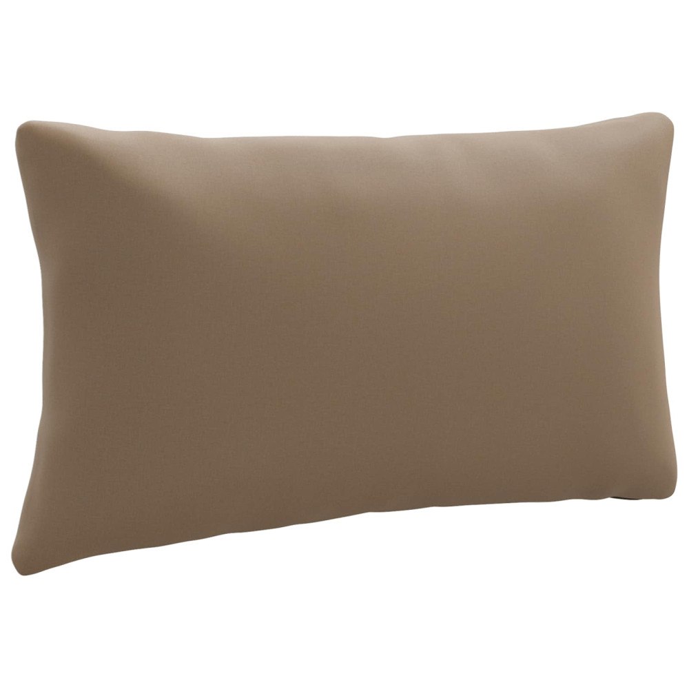 vidaXL 1-delad ryggkudde PUTTEN 100% Polyester Taupe 70 x 40 x 15 cm