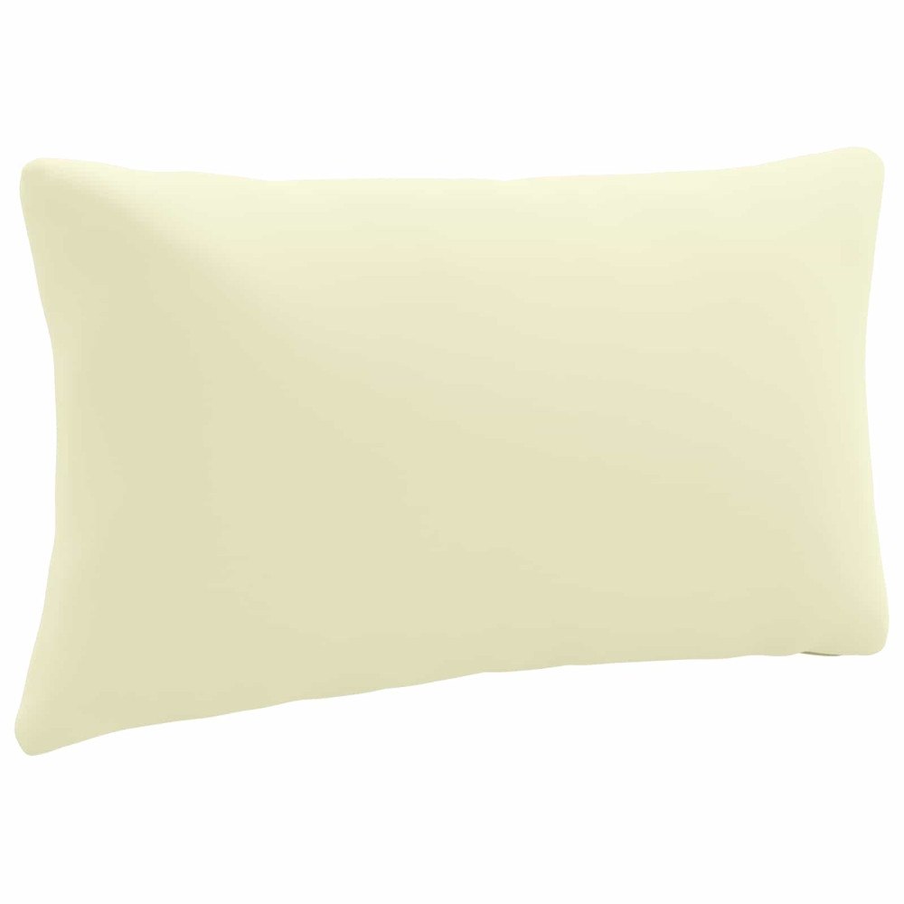 vidaXL 1-delad ryggkudde PUTTEN 100% Polyester Gräddvit