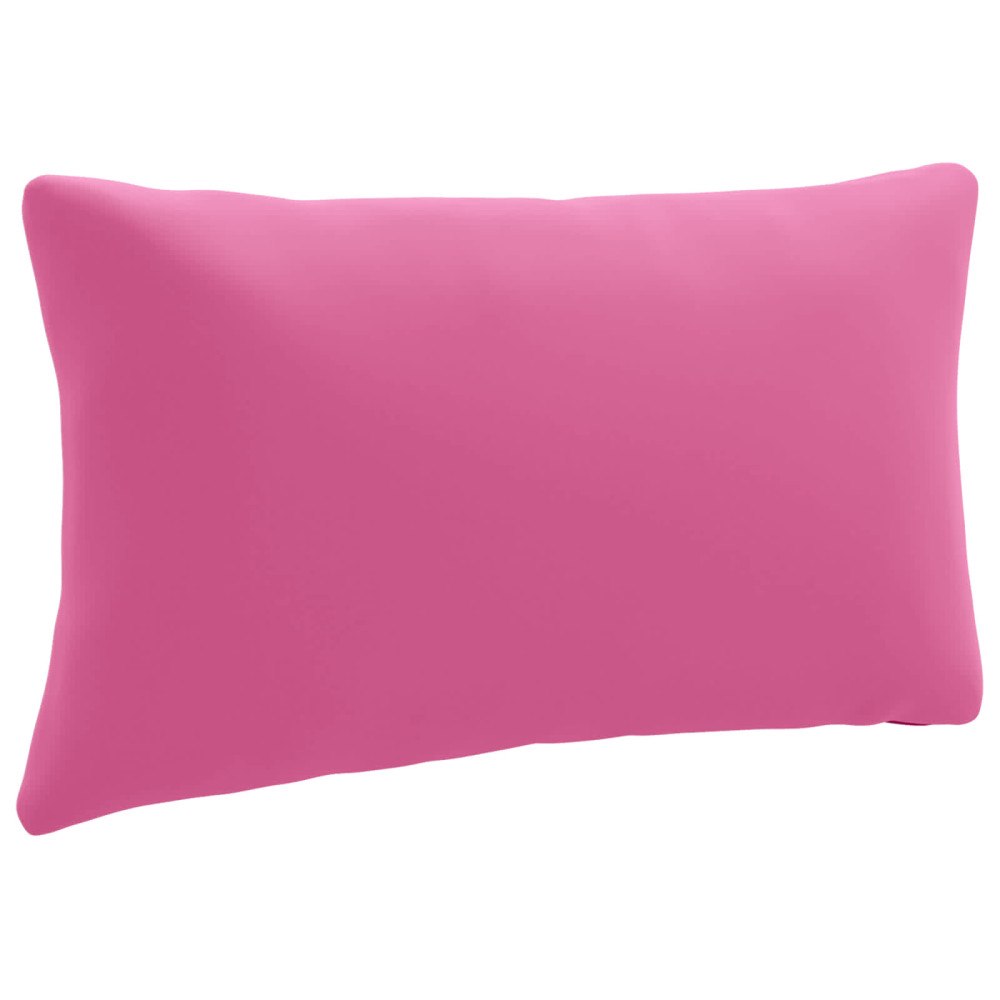 vidaXL 1-delad ryggkudde PUTTEN 100% Polyester Rosa 70 x 40 x 15 cm