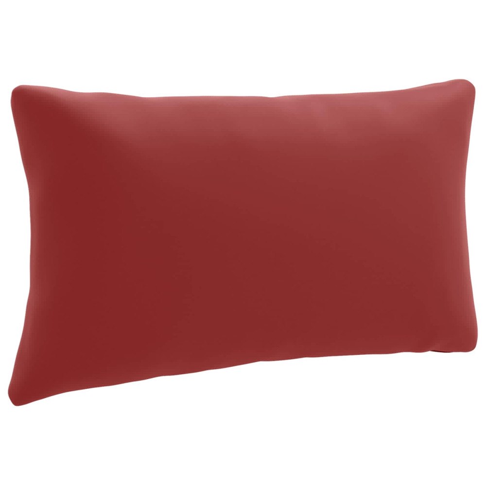 vidaXL 1-delad ryggkudde PUTTEN 100% Polyester Vinröd 70 x 40 x 15 cm