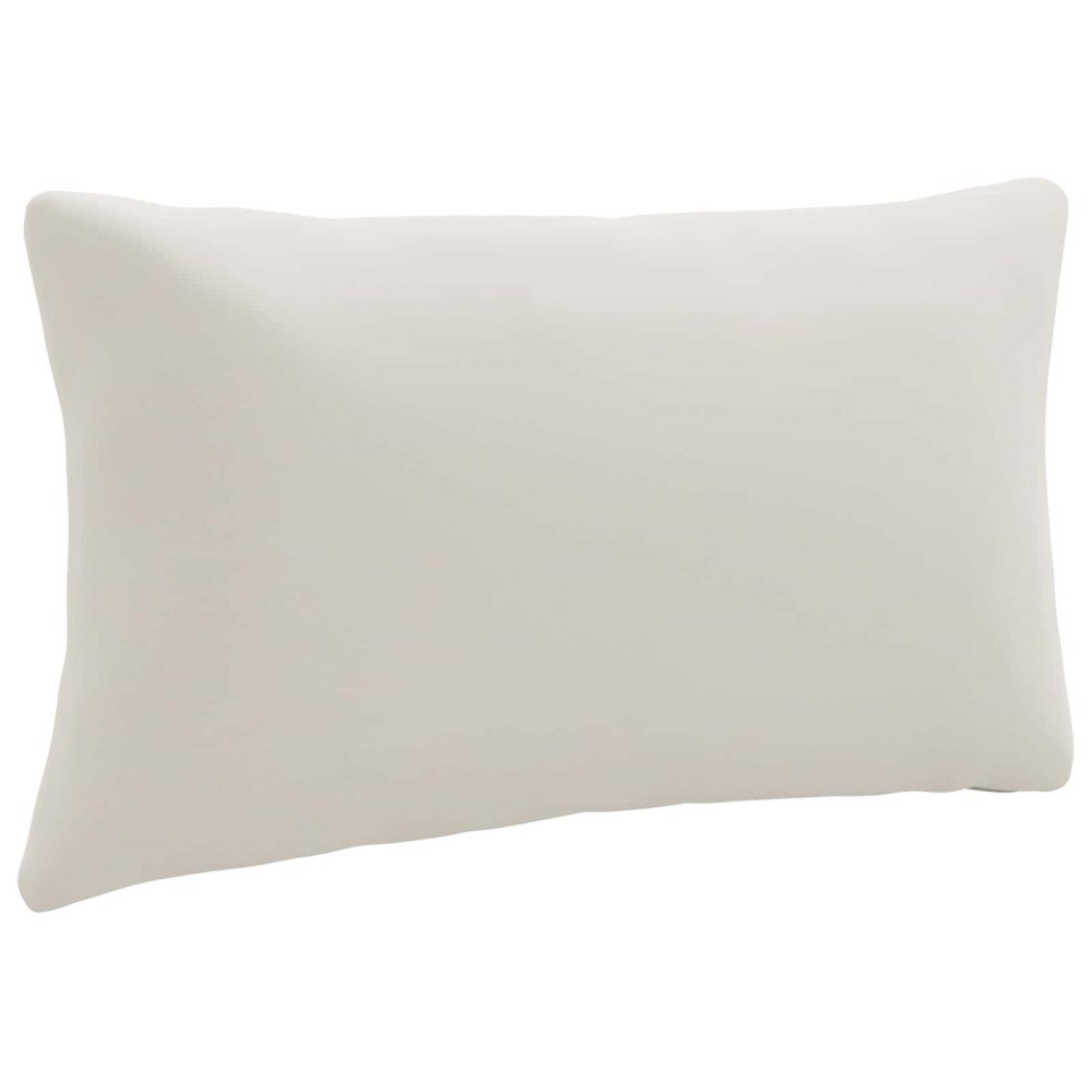 vidaXL 1-delad ryggkudde PUTTEN 100% Polyester Vit 80 x 40 x 15 cm