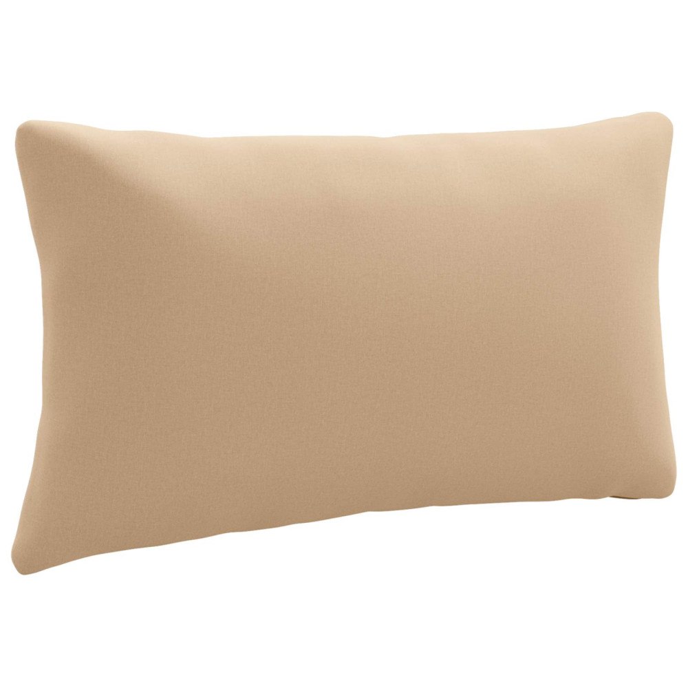 vidaXL 1-delad ryggkudde PUTTEN 100% Polyester Sand 80 x 40 x 15 cm