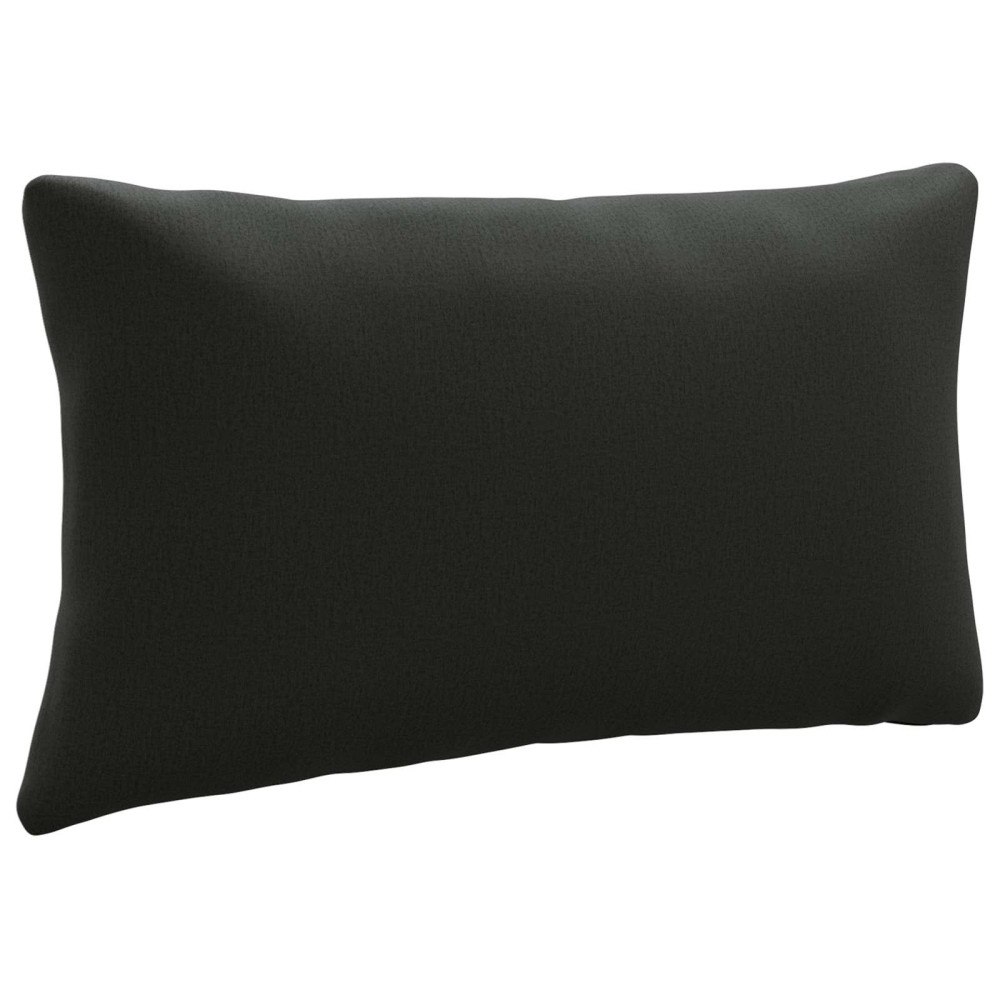 vidaXL 1-delad ryggkudde PUTTEN 100% Polyester Svart 80 x 40 x 15 cm