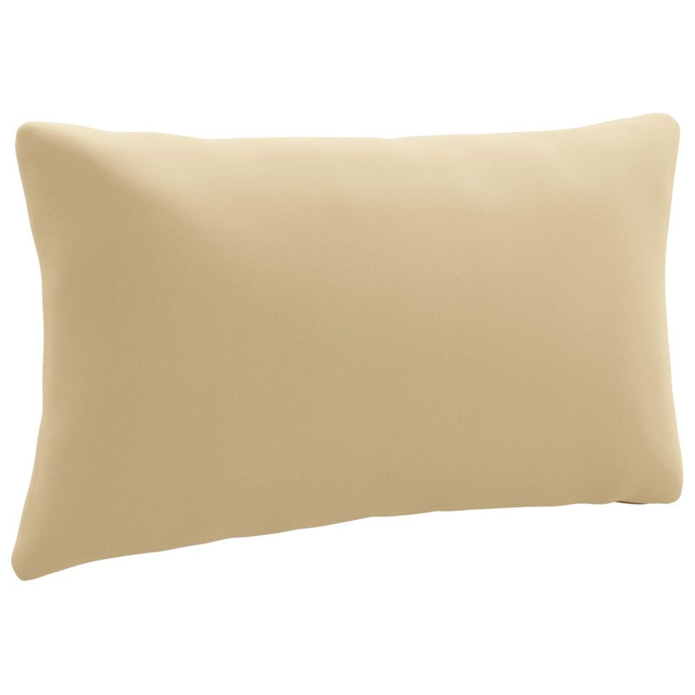 vidaXL 1-delad ryggkudde PUTTEN 100% Polyester Beige 80 x 40 x 15 cm