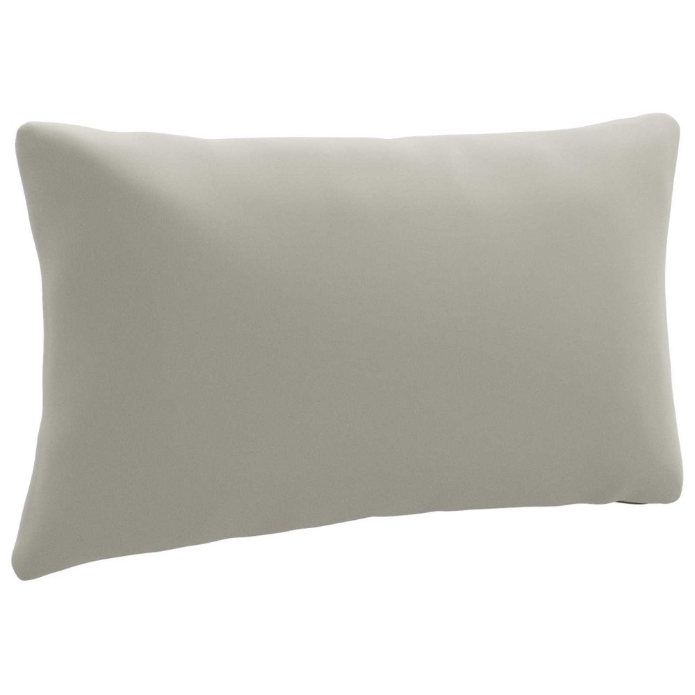 vidaXL 1-delad ryggkudde PUTTEN 100% Polyester Grå 80 x 40 x 15 cm