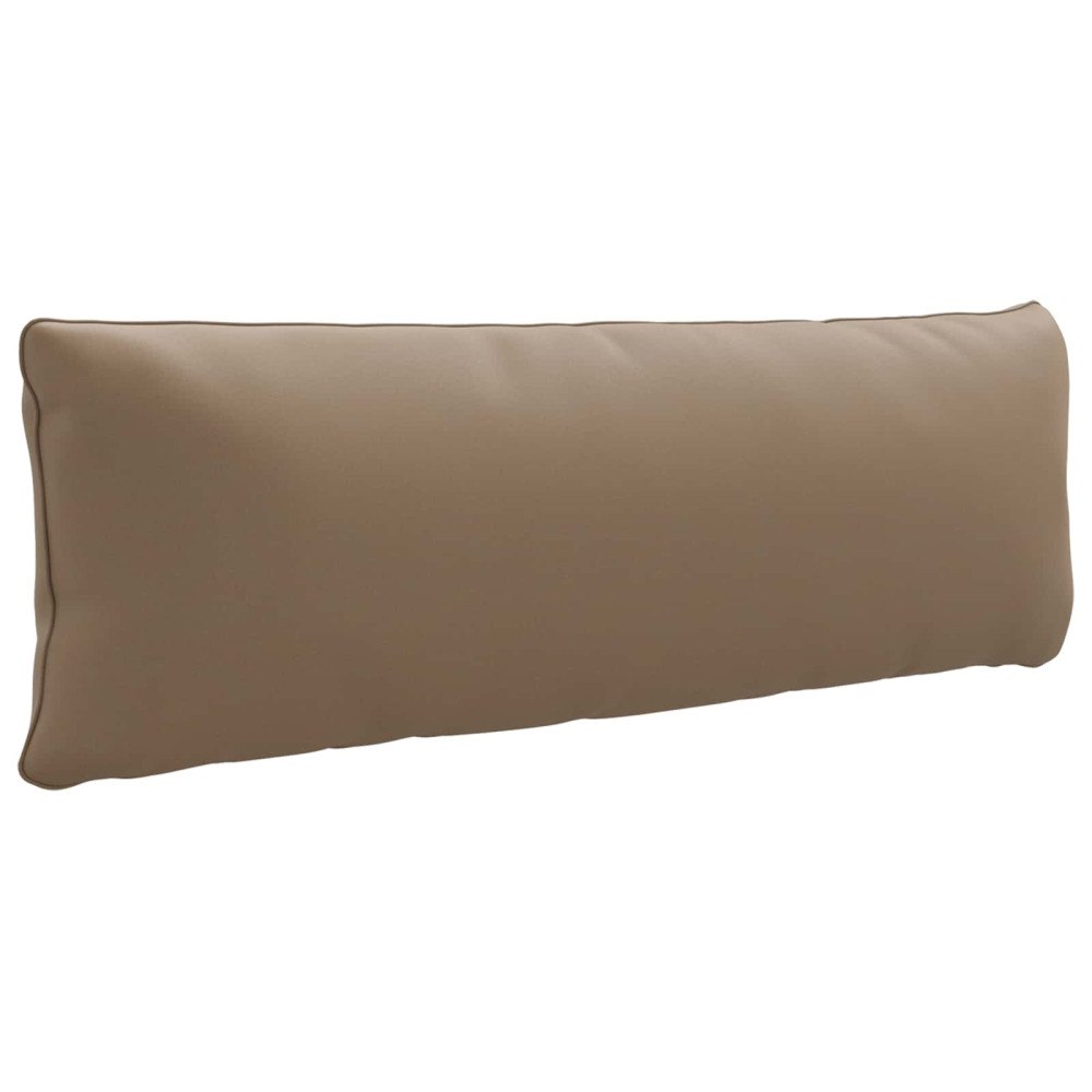 vidaXL 1-delad ryggkudde PUTTEN 100% Polyester Taupe 120 x 40 x 15 cm