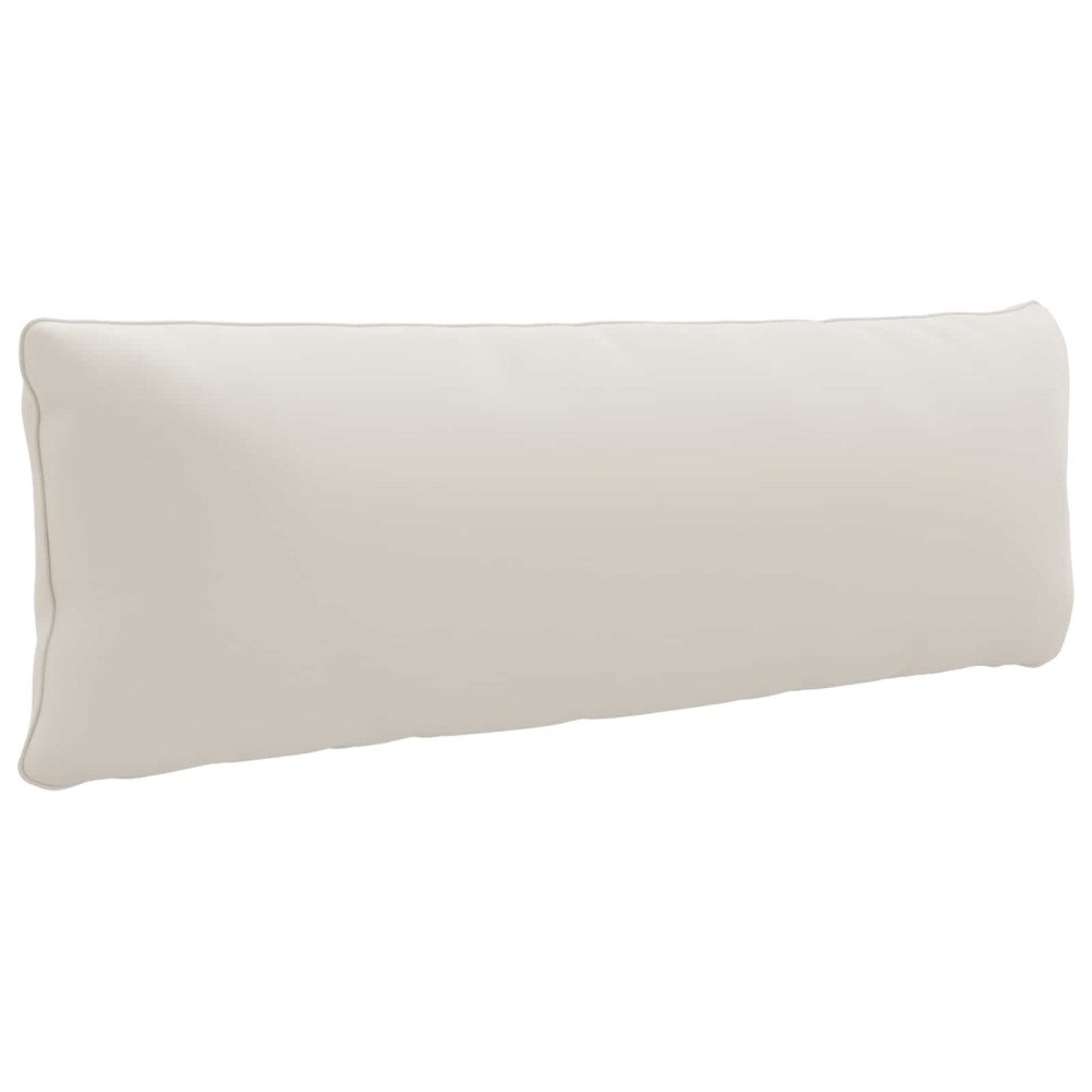 vidaXL 1-delad ryggkudde PUTTEN 100% Polyester Vit 120 x 40 x 15 cm