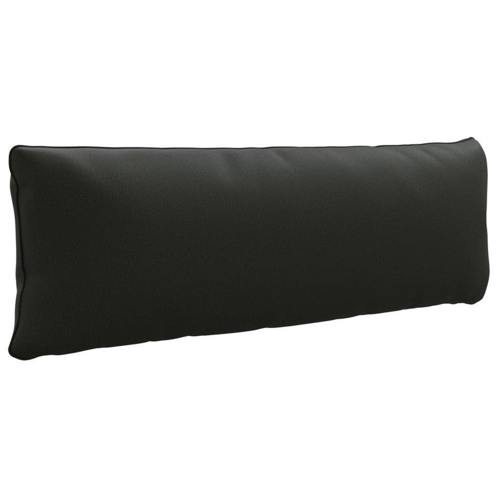 vidaXL 1-delad ryggkudde PUTTEN 100% Polyester Svart 120 x 40 x 15 cm