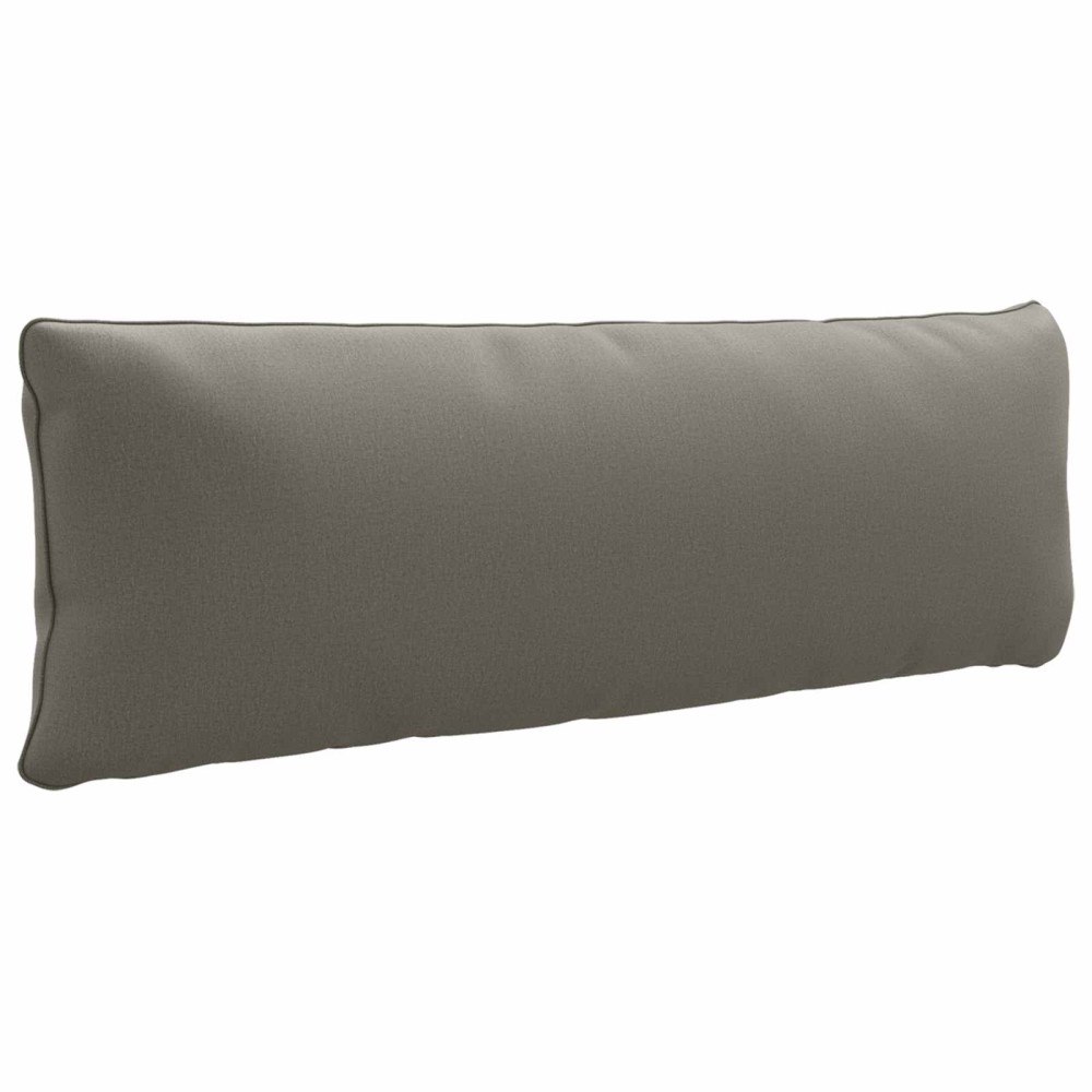 vidaXL 1-delad ryggkudde PUTTEN 100% Polyester Grå 120 x 40 x 15 cm