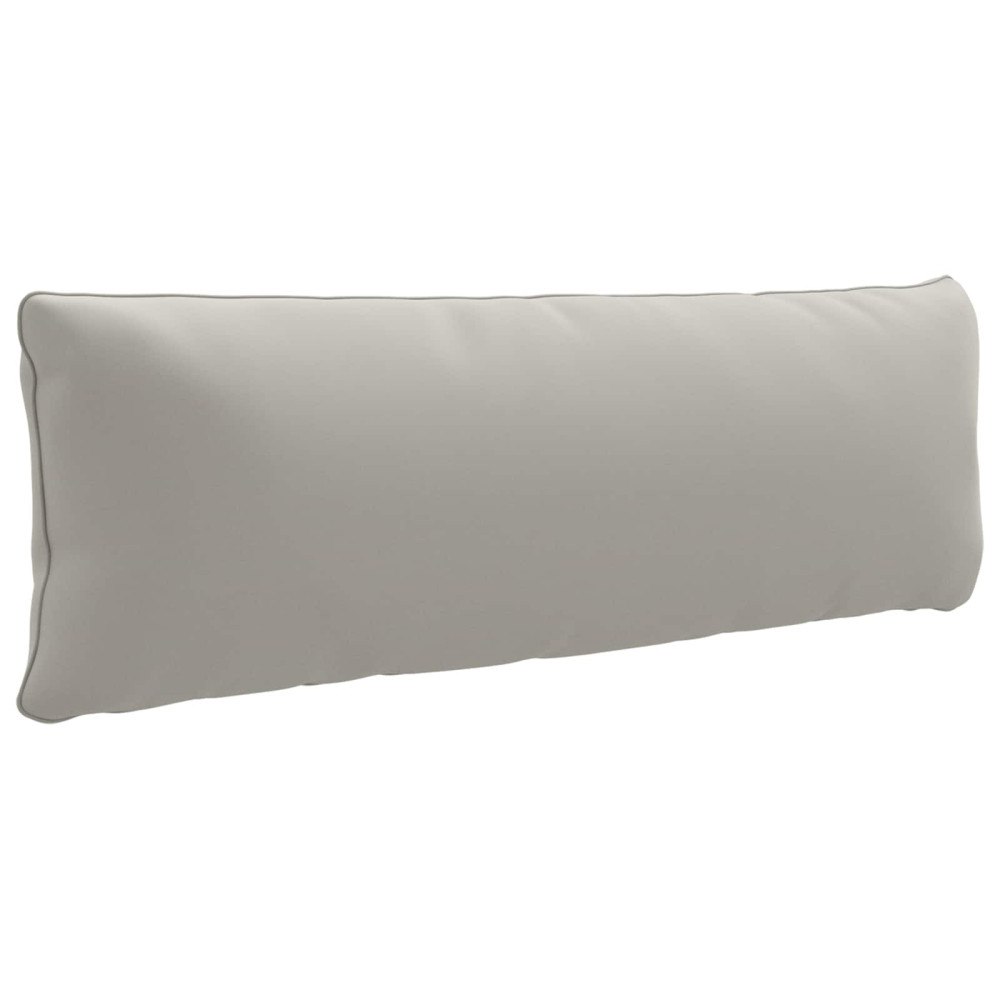 vidaXL 1-delad ryggkudde PUTTEN 100% Polyester Grå 120 x 40 x 15 cm