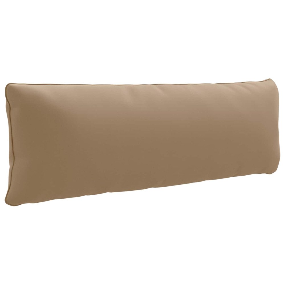 vidaXL 1-delad ryggkudde PUTTEN 100% Polyester Taupe 120 x 40 x 15 cm