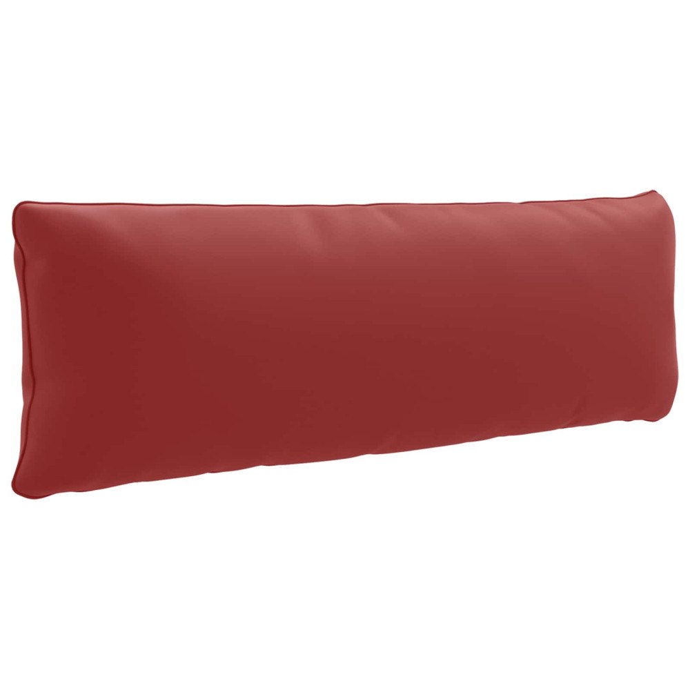 vidaXL 1-delad ryggkudde PUTTEN 100% Polyester Vinröd 120 x 40 x 15 cm