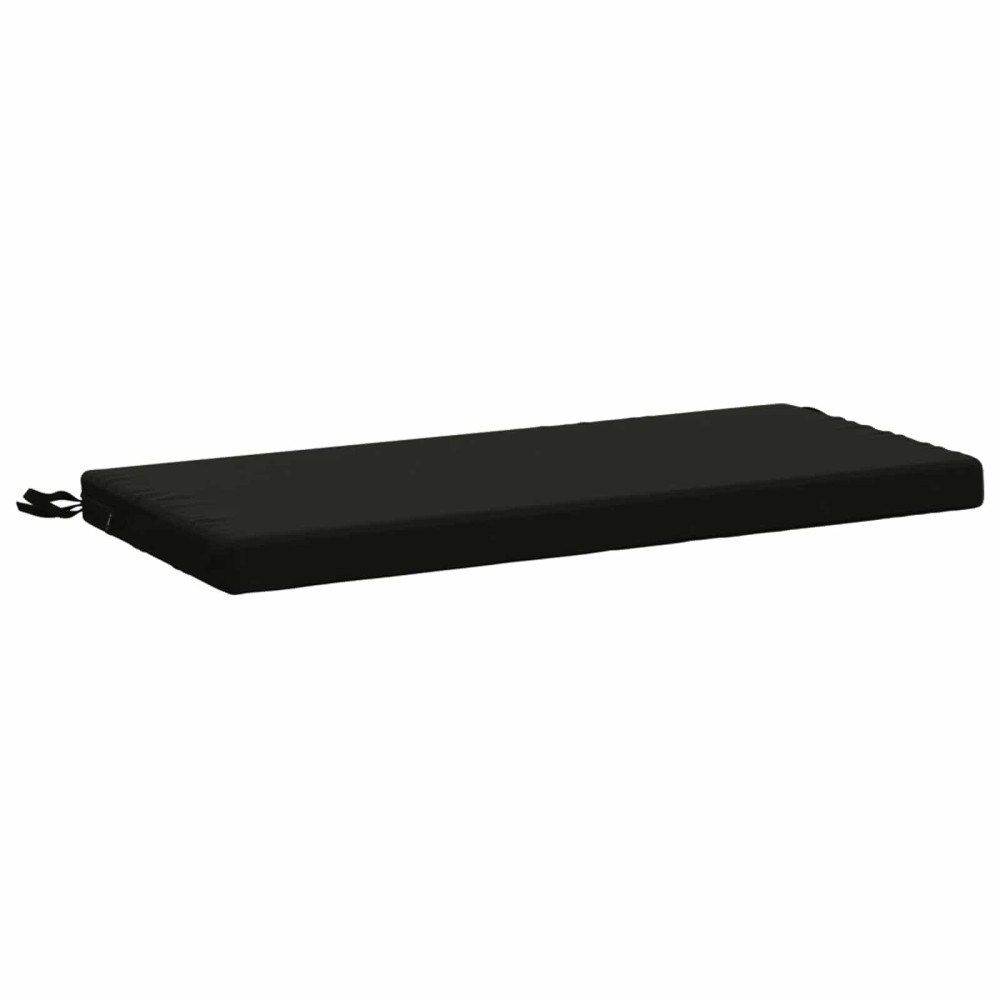vidaXL Bänk kudde SOEST 100% Polyester Svart 80 x 40 x 5 cm