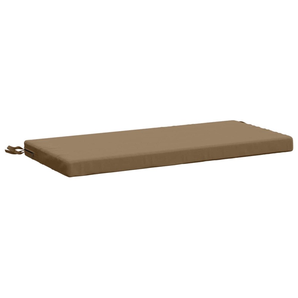 vidaXL Bänk kudde SOEST 100% Polyester Taupe 80 x 40 x 5 cm