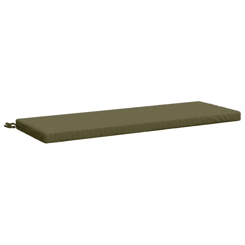 vidaXL Bänk kudde SOEST 100% Polyester Olivgrön 100 x 40 x 5 cm