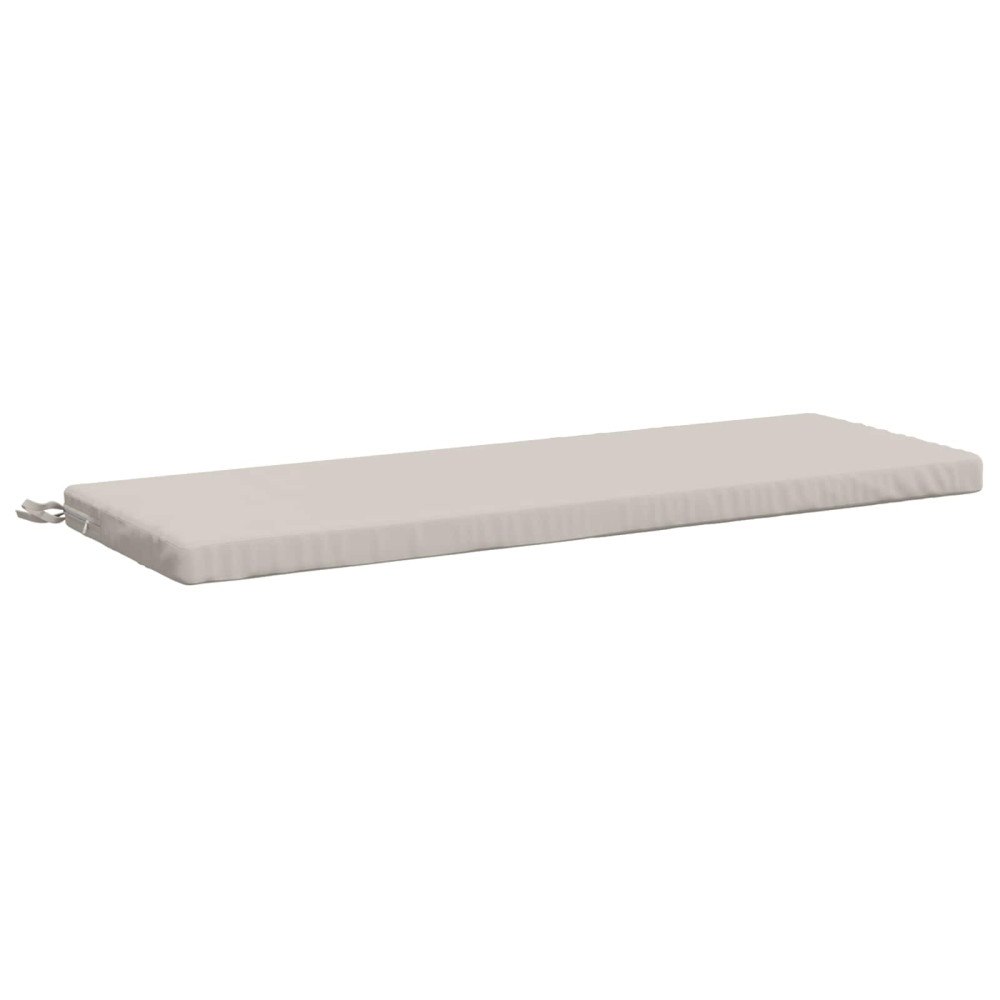 vidaXL Bänk kudde SOEST 100% Polyester Vit 100 x 40 x 5 cm
