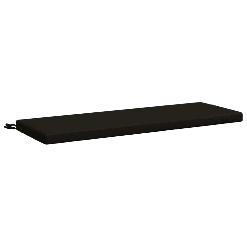 vidaXL Bänk kudde SOEST 100% Polyester Svart 110 x 40 x 5 cm