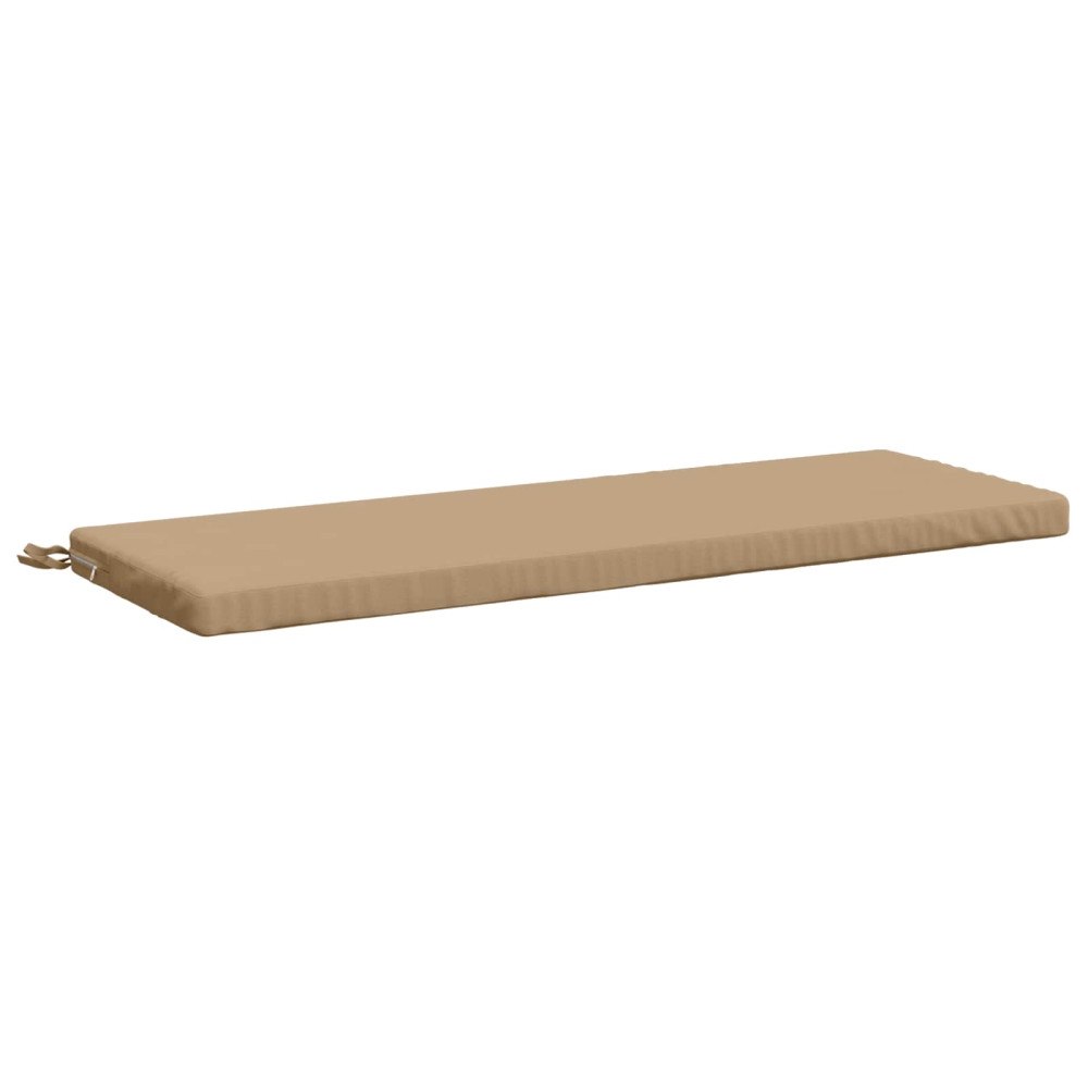 vidaXL Bänk kudde SOEST 100% Polyester Sand 120 x 40 x 5 cm