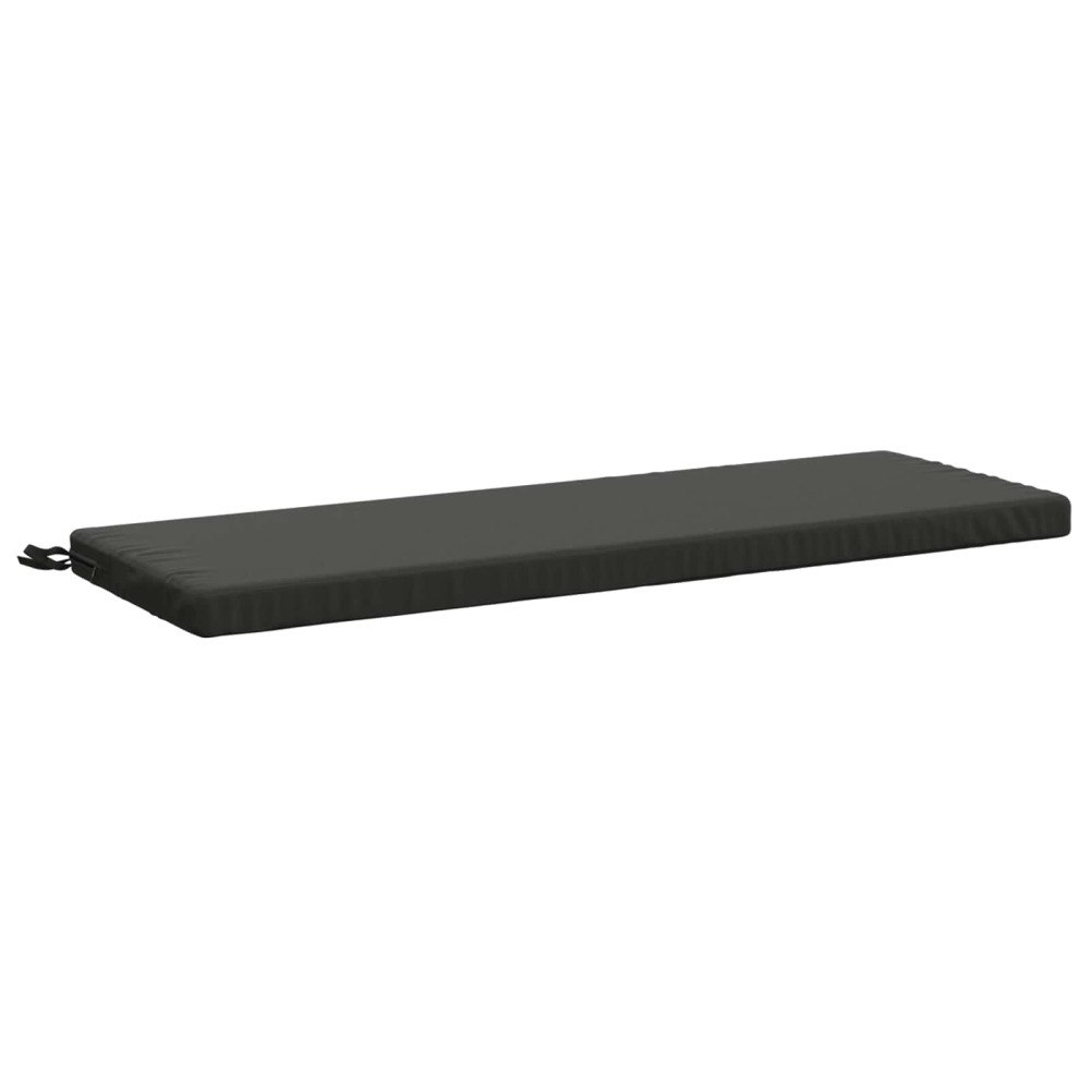 vidaXL Bänk kudde SOEST 100% Polyester Antracit 120 x 40 x 5 cm