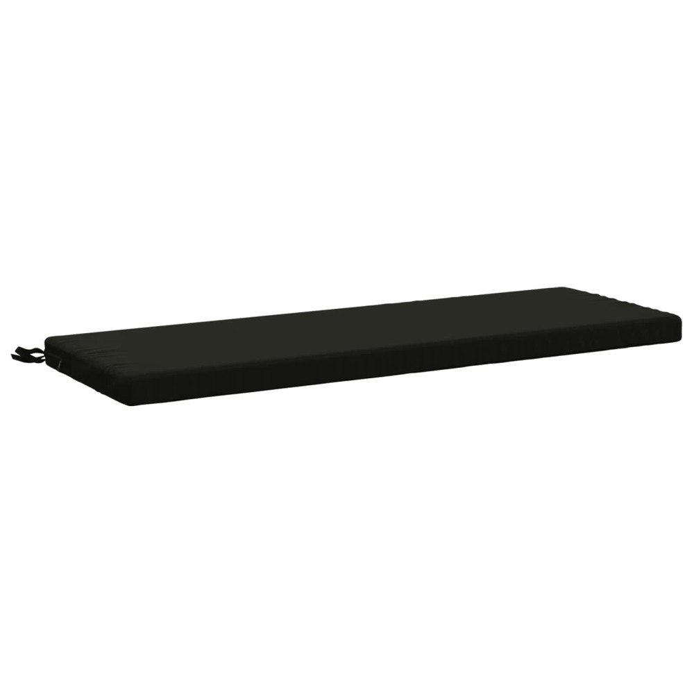 vidaXL Bänk kudde SOEST 100% Polyester Svart 120 x 40 x 5 cm