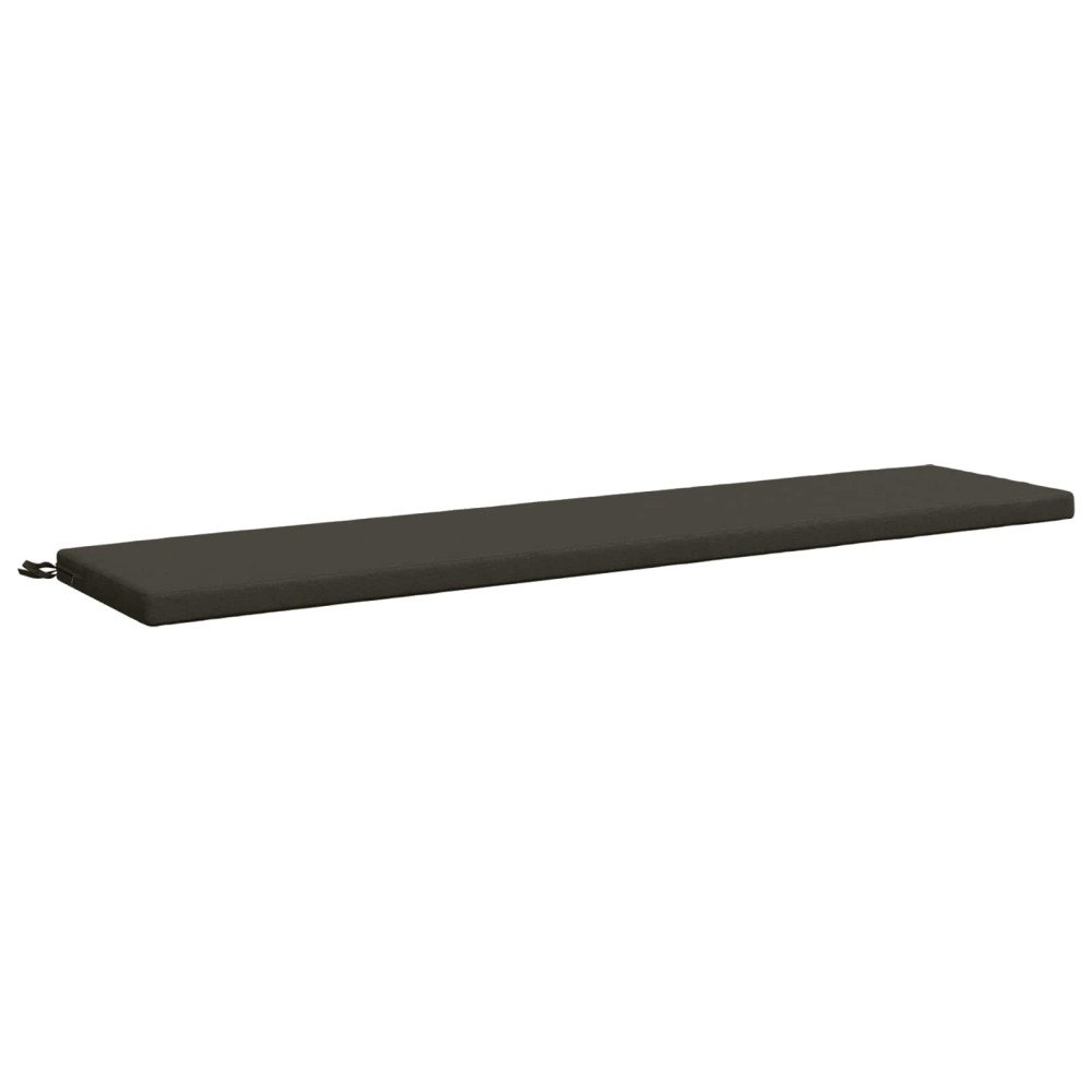 vidaXL Bänk kudde SOEST 100% Polyester Antracit 170 x 40 x 5 cm