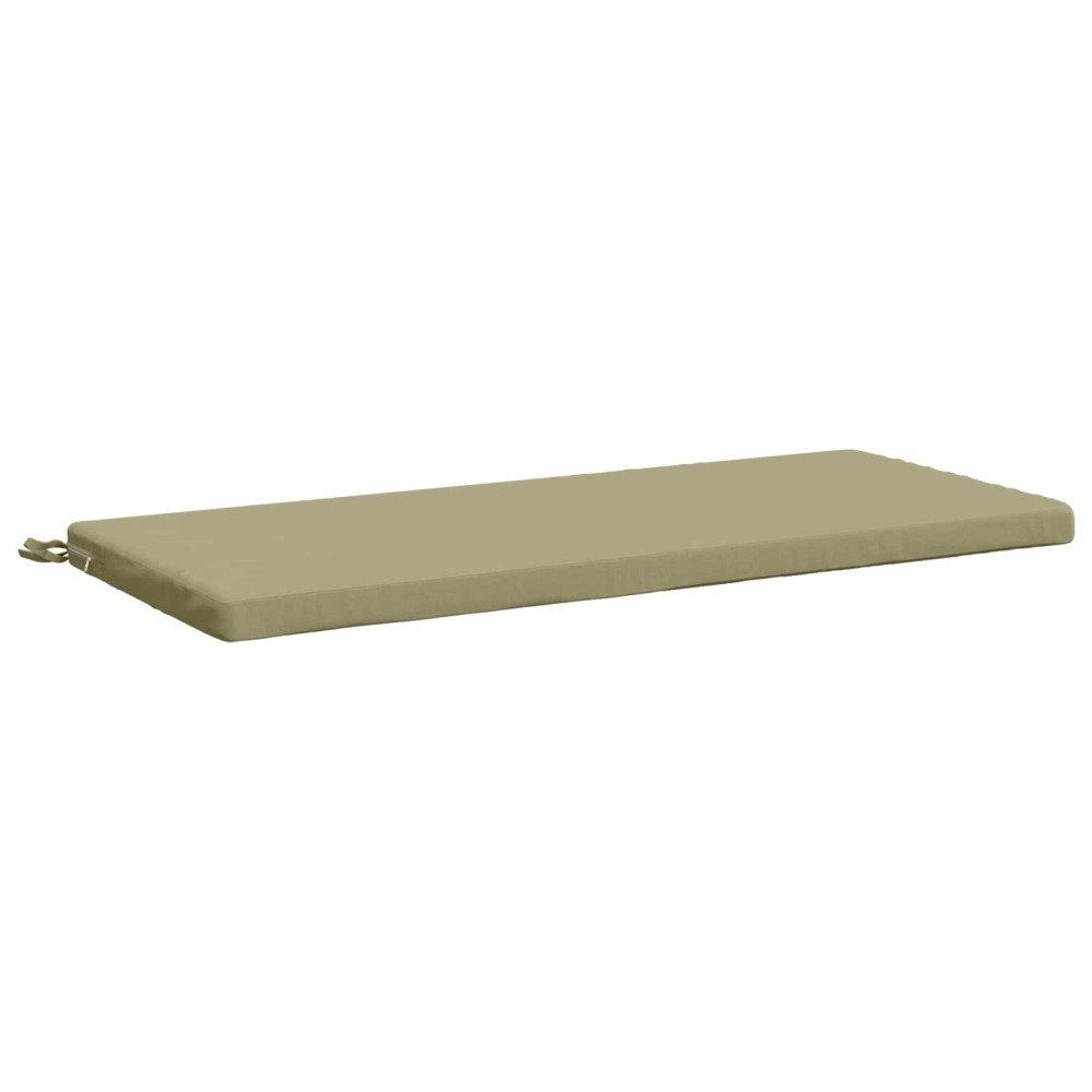 vidaXL Bänk kudde SOEST 100% Polyester Ljusgrön 110 x 50 x 5 cm