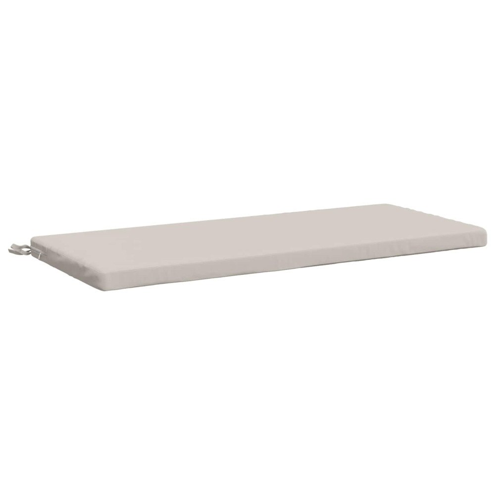 vidaXL Bänk kudde SOEST 100% Polyester Vit 110 x 50 x 5 cm