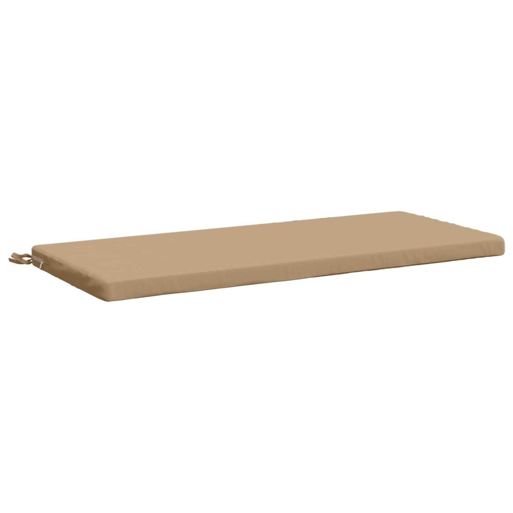 vidaXL Bänk kudde SOEST 100% Polyester Sand 110 x 50 x 5 cm