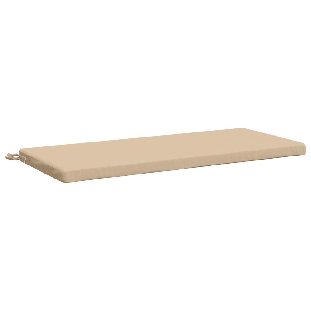 vidaXL Bänk kudde SOEST 100% Polyester Gräddvit 110 x 50 x 5 cm