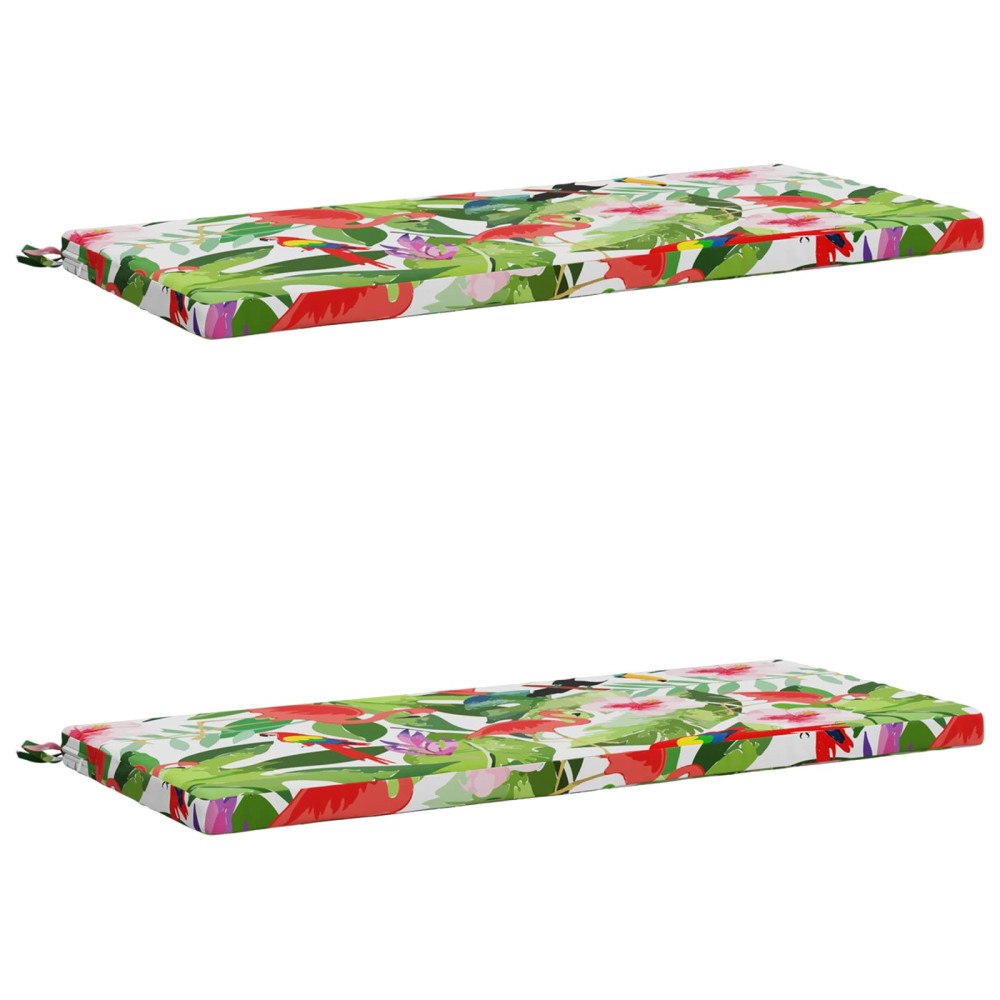 vidaXL 2-delade Bänk Kuddar SOEST 2 st 100% Polyester Flerfärgsdesign