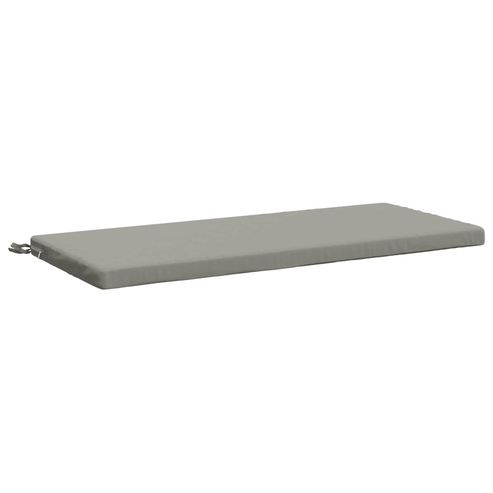 vidaXL Bänk kudde SOEST 100% Polyester Grå 120 x 50 x 5 cm