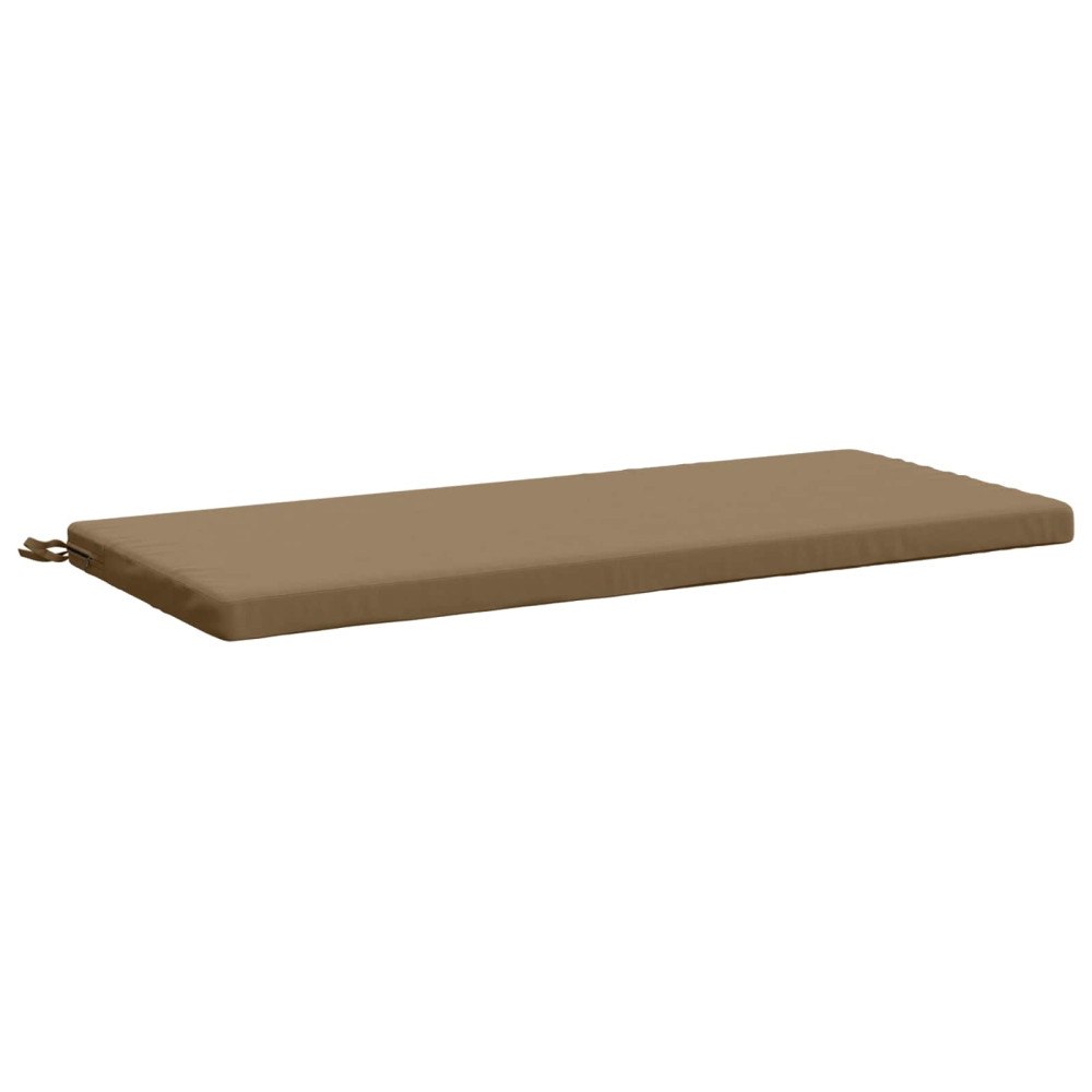 vidaXL Bänk kudde SOEST 100% Polyester Taupe 120 x 50 x 5 cm