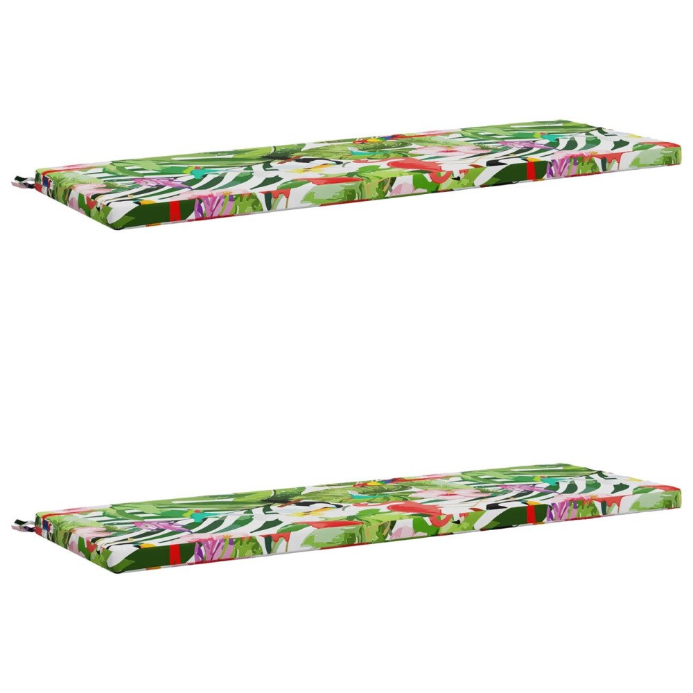 vidaXL 2-delade Bänk Kuddar SOEST 2 st 100% Polyester Flerfärgsdesign