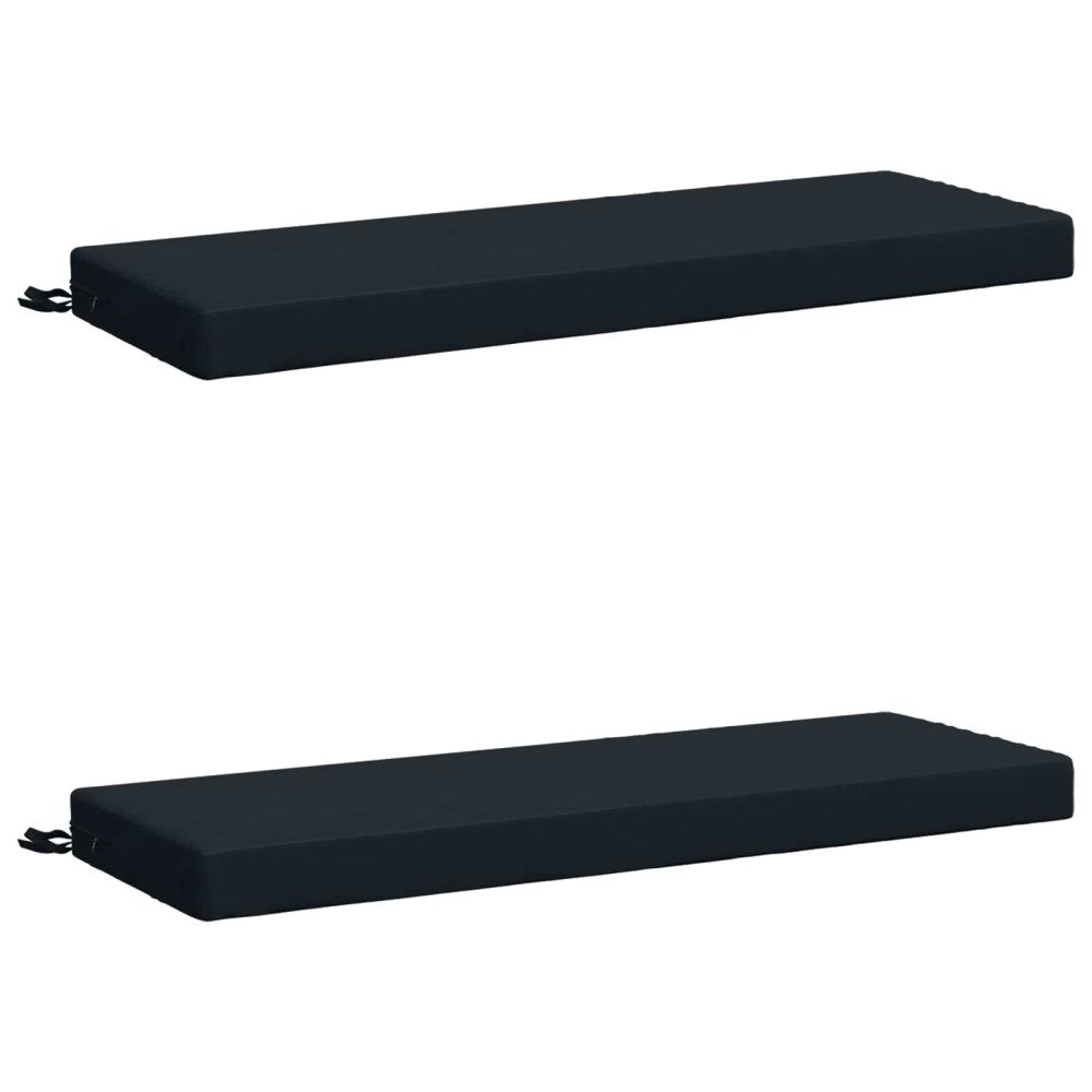 vidaXL 2-delade Bänk Kuddar SOEST 2 st 100% Polyester Mörkblå