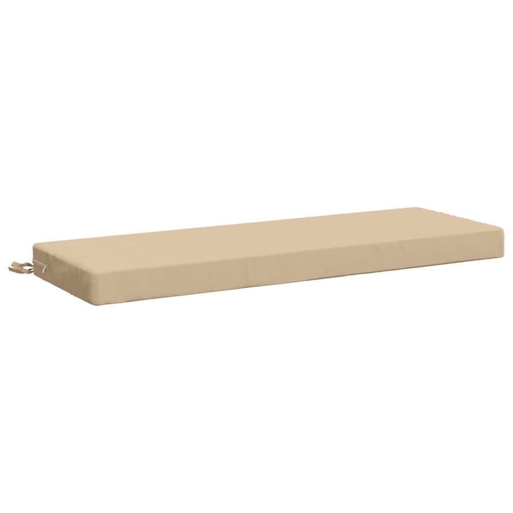 vidaXL Bänk kudde SOEST 100% Polyester Gräddvit 110 x 40 x 8 cm